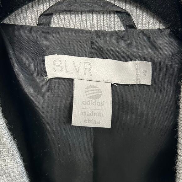 Adidas SLVR Wool Blend Full Zip Jacket Men's Sz XL Gray Streetwear Rare Sporty - Picture 4 of 8